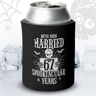 Halloween Spooktacular 67th Wedding Anniversary Can Cooler