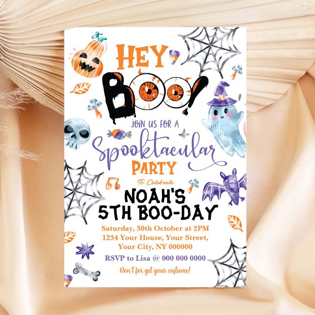 Halloween Spooktacular Boo Birthday Invitation (Creator Uploaded)