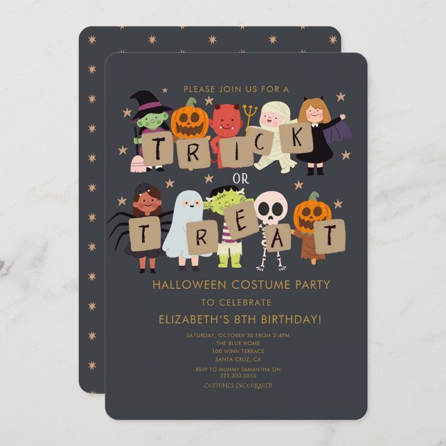 Halloween Spooktacular Costume Birthday Party Invitation (Creator Uploaded)