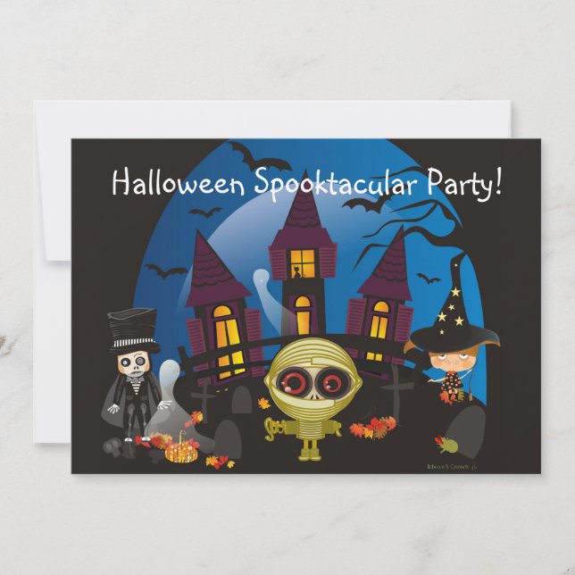 Halloween Spooktacular Party! Invitation (Front)