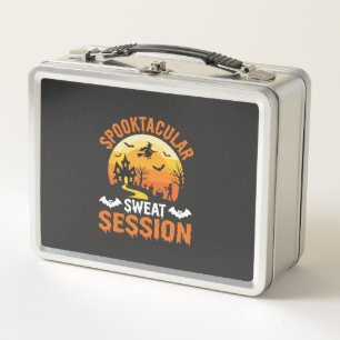 Halloween Spooktacular Sweat Session Fitness Metal Lunch Box