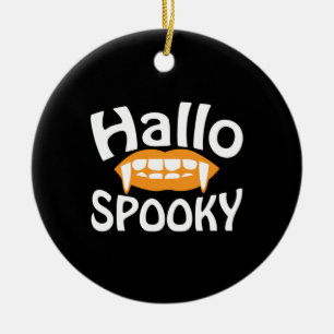 Halloween Spooky Birthday Ceramic Ornament