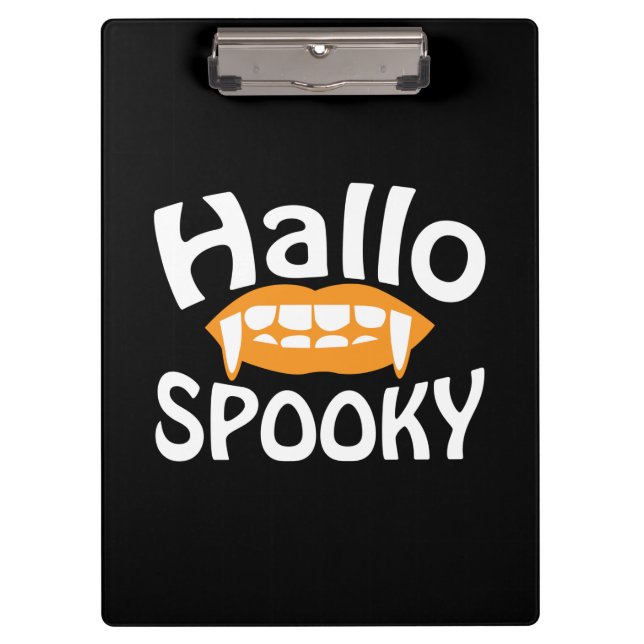 Halloween Spooky Birthday Clipboard (Front)