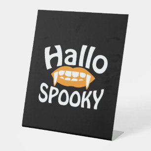 Halloween Spooky Birthday Pedestal Sign