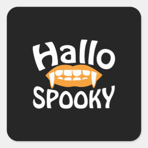 Halloween Spooky Birthday Square Sticker