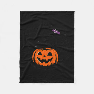 Halloween Spooky Black Labrador Retriever Dog Fleece Blanket