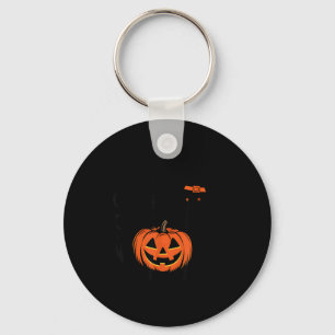 Halloween Spooky Black Labrador Retriever Dog Key Ring