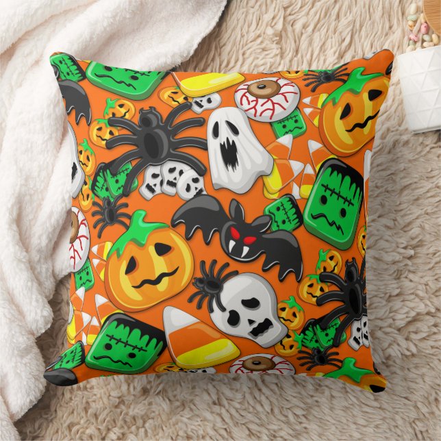 Halloween Spooky Candies Party    Cushion (Blanket)