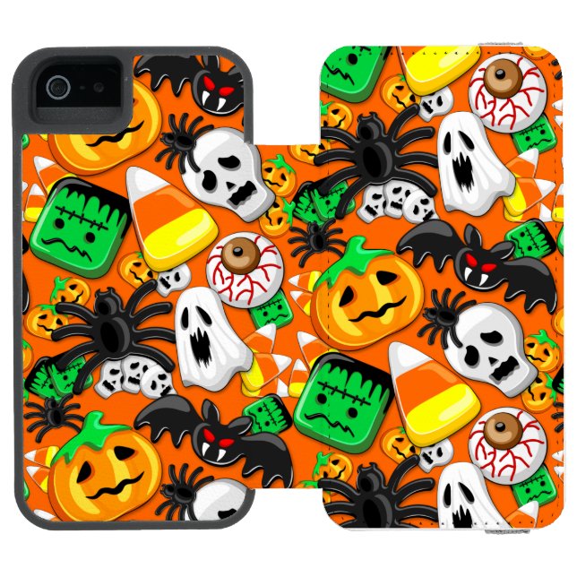Halloween Spooky Candies Party    Incipio iPhone Wallet Case (Folio Open)