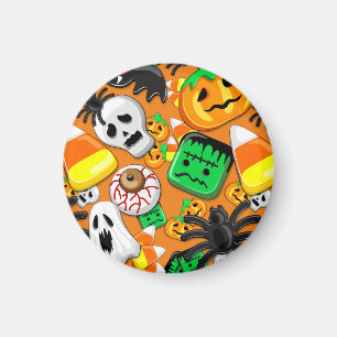 Halloween Spooky Candies Party  Magnet