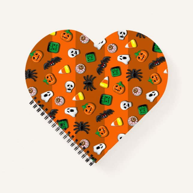 Halloween Spooky Candies Party     Notebook (Front)