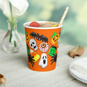 Halloween Spooky Candies Party Paper Cups