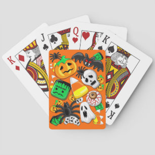 Halloween Spooky Candies Party Playing Cards