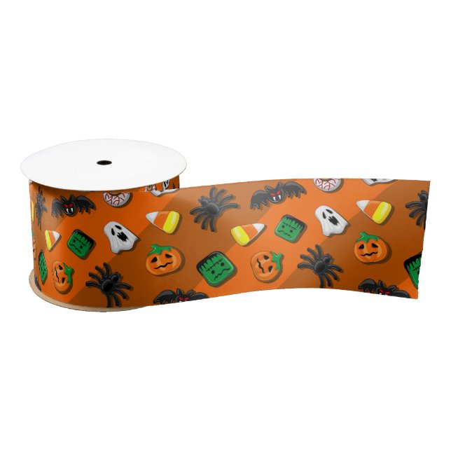 Halloween Spooky Candies Party    Satin Ribbon (Spool)