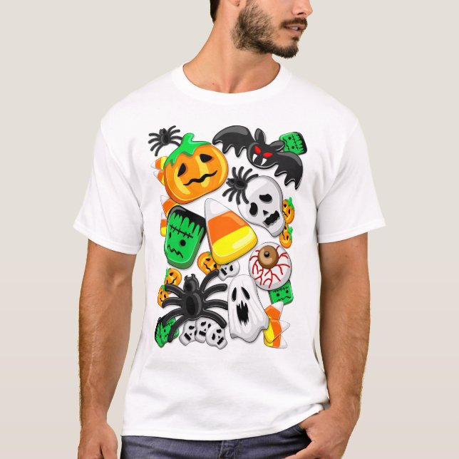 Halloween Spooky Candies Party    T-Shirt (Front)