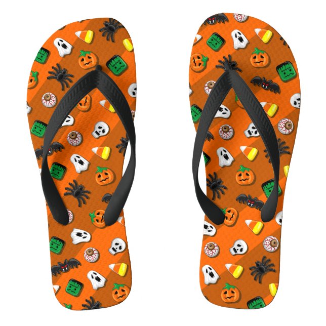 Halloween Spooky Candies Party    Thongs (Footbed)