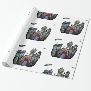 Halloween Spooky Castle Wrapping Paper