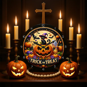 Halloween Spooky Cute Clock