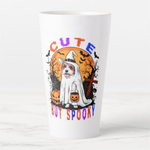 Halloween Spooky Cute Dog Artwork For Pet Lovers Latte Mug