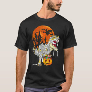 Halloween Spooky Dinosaur Skeleton 9 T-Shirt