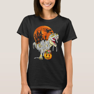 Halloween Spooky Dinosaur Skeleton 9 T-Shirt