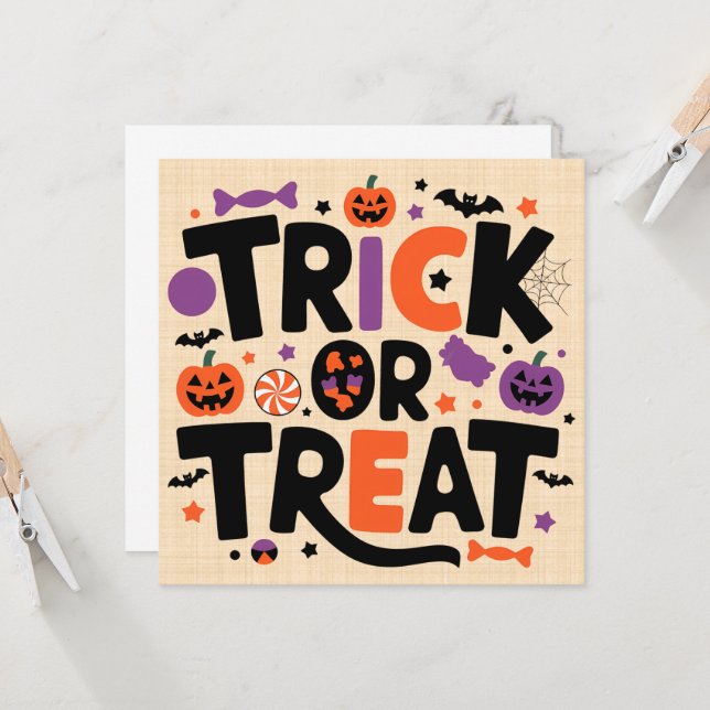 Halloween - spooky festivities invitation (Front/Back In Situ)