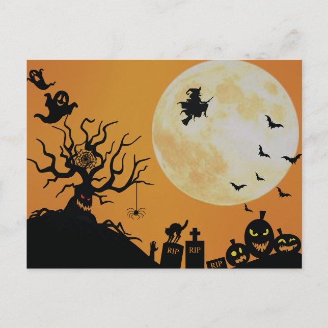 Halloween Spooky Fun Postcard (Front)