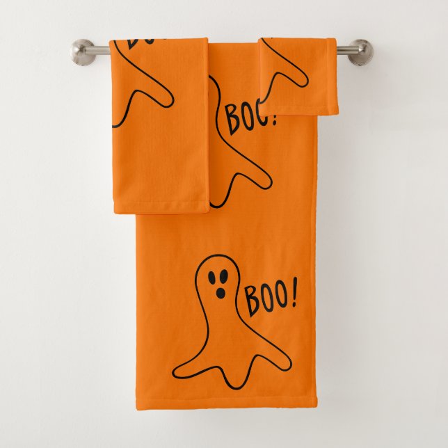 Halloween Spooky Ghost 4Joey Bath Towel Set (Insitu)