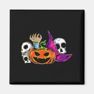 Halloween Spooky Ghost Bones Skull Halloween Magnet