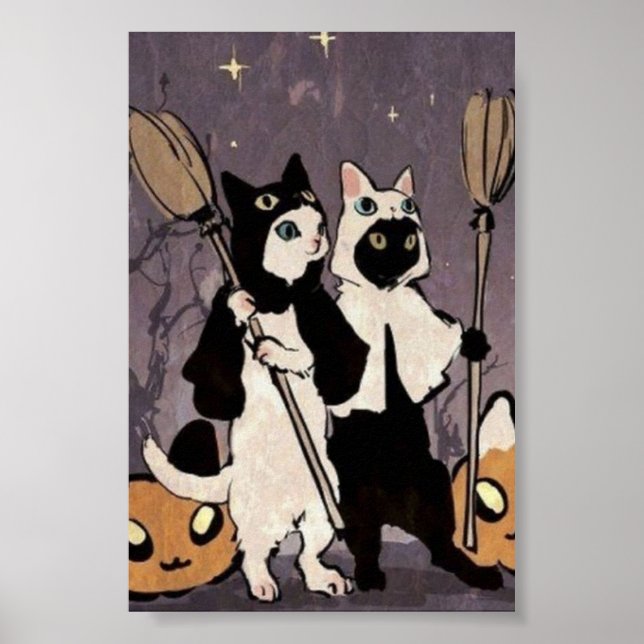 halloween, spooky, ghost, witch, scary, cute, pump poster (Front)