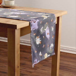 Halloween Spooky Ghosts Table Runner