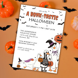 Halloween Spooky Goose Costume Party  Invitation