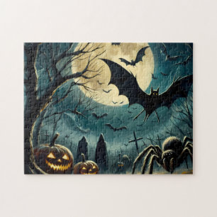 Halloween Spooky Graveyard  – 252‑Piece Puzzle