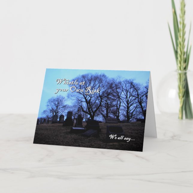 Halloween - Spooky Graveyard, from All of Us Card (Front)