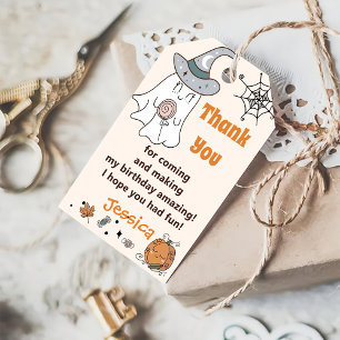 Halloween Spooky Groovy Cute Ghost Gift Tags