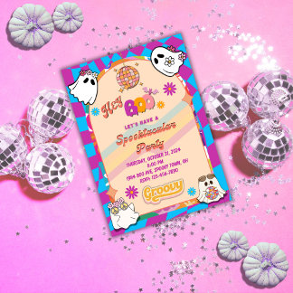 Halloween Spooky Groovy Party Invitation