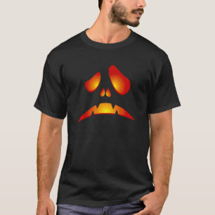 Halloween Spooky Halloween Pumpkin Head Face Scary T-Shirt