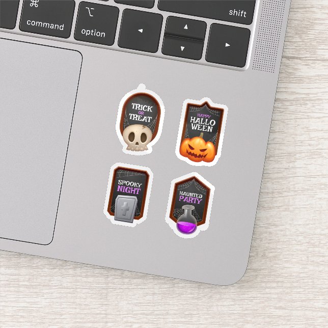 Halloween spooky horror sticker collection (Detail)