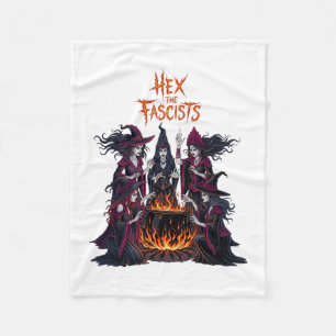Halloween Spooky Liberal Witch Anti Trump 1 Fleece Blanket