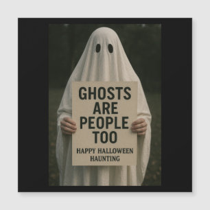 Halloween Spooky Magnetic Card - Ghost People