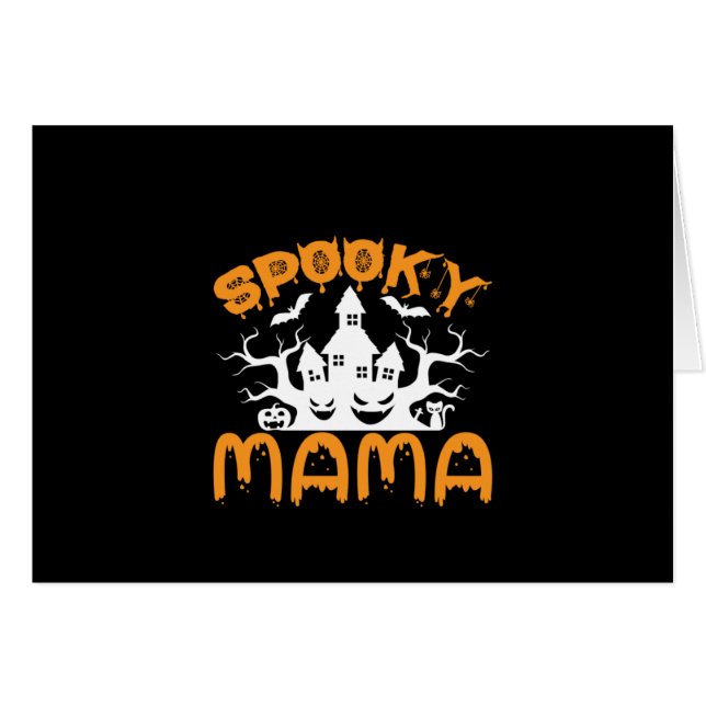 Halloween Spooky Mama Birthday (Front Horizontal)
