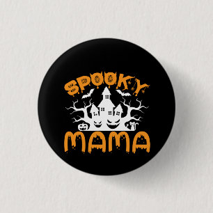 Halloween Spooky Mama Birthday 3 Cm Round Badge