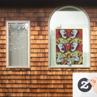 Halloween Spooky Moody Colourful Clown