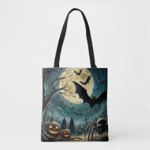 Halloween Spooky Night Tote Bag