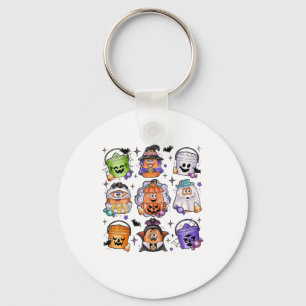 Halloween Spooky Nugget Cute Scary Movie Character Key Ring