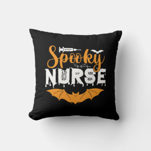 Halloween Spooky Nurse Birthday Cushion