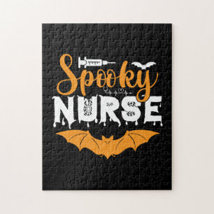 Halloween Spooky Nurse Birthday Jigsaw Puzzle