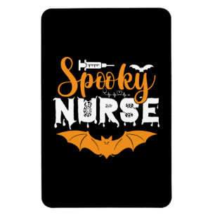 Halloween Spooky Nurse Birthday Magnet