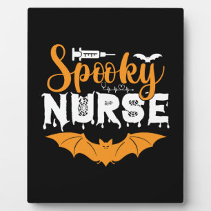 Halloween Spooky Nurse Birthday Plaque