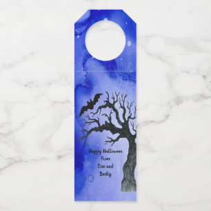 Halloween Spooky Old Tree Hostess/Host Thank You Bottle Tag